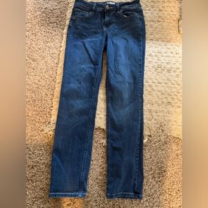 Maurices Women's Straight Leg Jeans in Dark Blue Denim